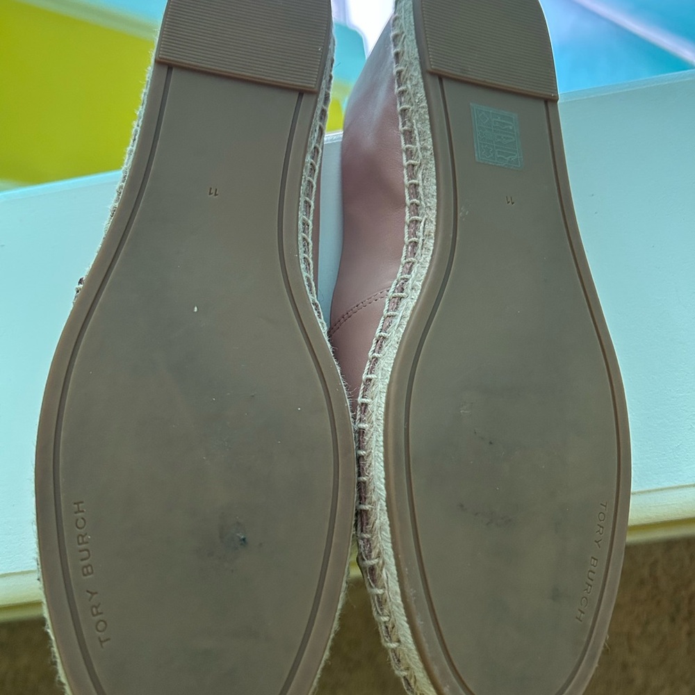 Tory Burch Pink and Cream Espadrilles - Picture 2 of 4